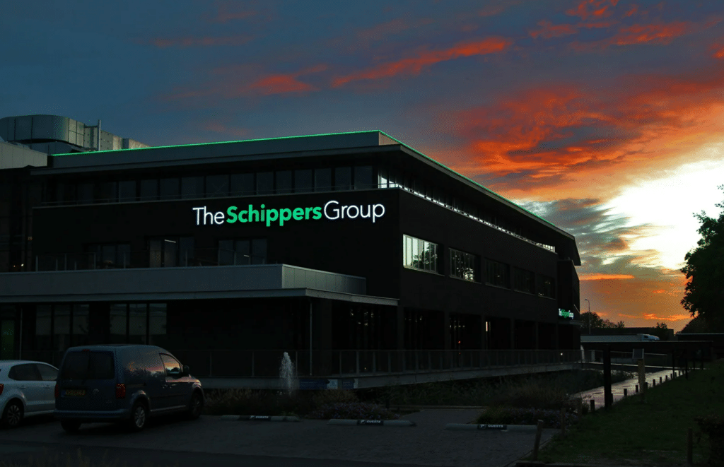 Contour gevelverlichting the Schippers Group | Project DK Elektra